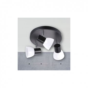 Plafoniera cu 3 spoturi LED Mambo negru 77740003 NL