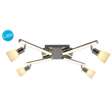 Plafoniera LED cu brate si spoturi directionabile Ibiza 1233442 NV