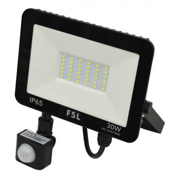 Proiector LED cu Senzor de Mișcare 30W, Lumină Rece și IP65 – O Alegere Premium pentru Iluminat Exterior Durabil și Automat