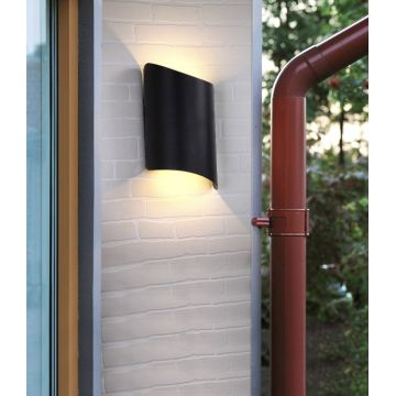 Spot LED Premium de Fațadă Bidirecțional, Negru – Iluminare Contemporană pentru Spații Exterioare Elegante