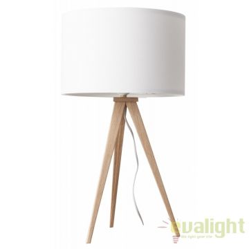 Veioza, lampa de masa cu trepied TRIPOD WOOD 5200009 ZV