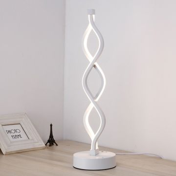 Veioza LED Modernă, Cu Design Exclusivist Și Model Ondulat – Un Accent De Lux Pentru Dormitoare Sau Spații De Living