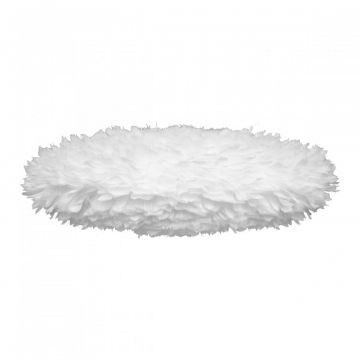 Abajur modern oval, cu pene de gasca Eos Esther medium alb 2347 VTC