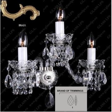 Aplica 3 brate cristal Bohemia N21 007/03/1