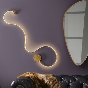 Aplica de perete LED design modern decorativ Grafos auriu SV-227032