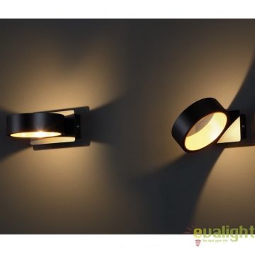 Aplica de perete LED, negru/auriu Tokyo I W0167 MX