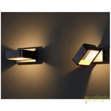 Aplica de perete LED, negru/auriu Tokyo II W0169 MX