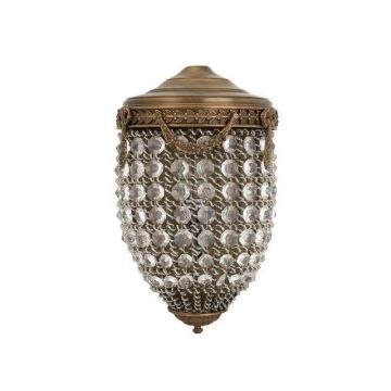 Aplica de perete mix timeless style, stralucitor, finisaj antique brass, Emperor 106133 HZ