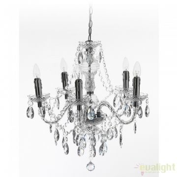 Candelabru stil clasic cu 5 brate JEWEL transparent 1585 FTP