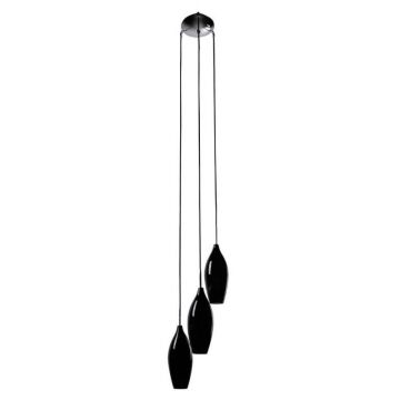 Lustra cu 3 pendule design modern CHAMPAGNE black MD2101A-3BL
