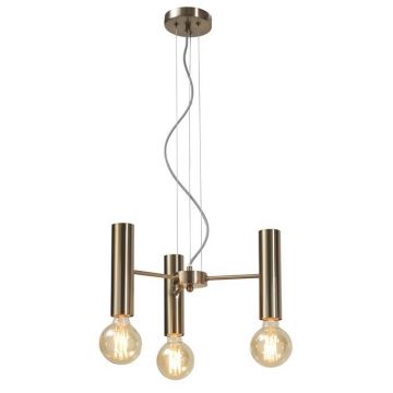 Lustra design minimalist cu 3 surse de lumina Cannes gold, S