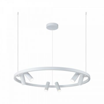 Lustra LED cu spoturi directionabile Satellite alba