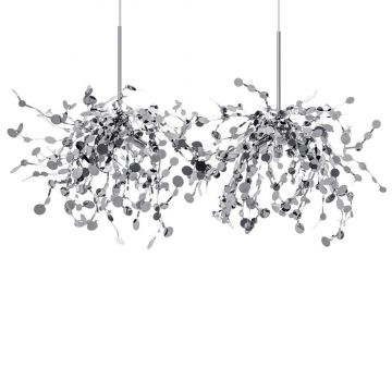 Lustra moderna design deosebit Monede 2 crom