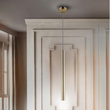 Pendul LED dimabil design modern minimalist Varas auriu SV-373091