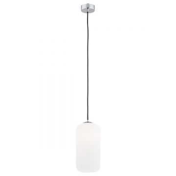 Pendul sticla design decorativ KALIMERA 14cm alb opal