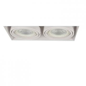 Spot incastrabil directionabil tavan/plafon NOVA GIPS 2 alb