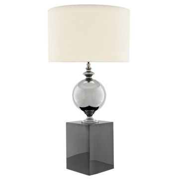 Veioza, lampa de masa LUX, finisaj nickel, H-145cm, Trowbridge L 109150 HZ