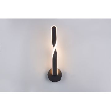 Aplica de perete Ginko, RL, 12x15x45.5 cm, 11W, 1x SMD, metal, negru mat
