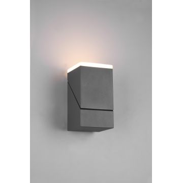 Aplica de perete pentru exterior Avon, TRIO, 9x10.5x16 cm, 7W, 1x SMD, aluminiu turnat/plastic, antracit