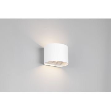 Aplica de perete pentru exterior Genie, RL NOW, 14x12x10 cm, 1W, 2x SMD, plastic, alb mat