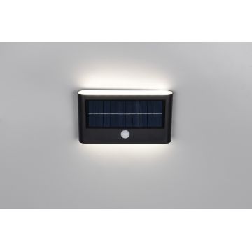 Aplica de perete pentru exterior Ramos, RL, 18x3.5x10 cm, 8W, 1x SMD, plastic, negru mat