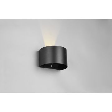 Aplica de perete pentru exterior Talent, RL, 15.8x10.9x9.6 cm, 0.5W, 2x SMD, metal, negru mat