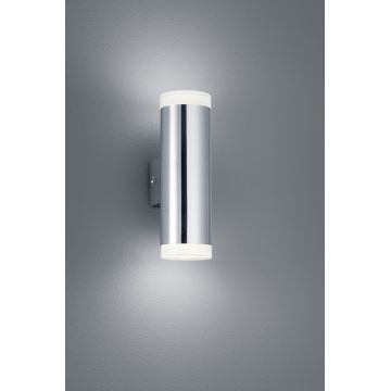 Aplica de perete Ray, TRIO, 5.2x8x16.6 cm, 4W, 2x SMD, plastic, argintiu