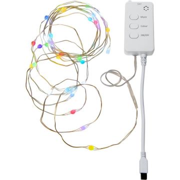 GhirlandÄluminoasÄnumÄu0083r becuri 30 buc. cu USB lungime 300 cm Smart Strip âu0080Star Trading