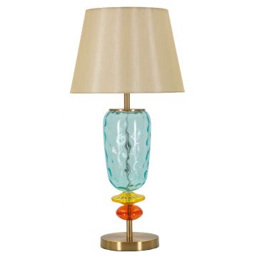 Lampa de masa Colorful, Mauro Ferretti, 1 x E27, 40W, 35x73 cm, fier/sticla, multicolor