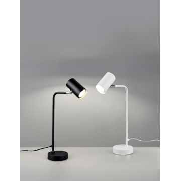 Lampa de masa Marley, TRIO, 12x25x45 cm, 5W, 1x GU10, metal, alb mat