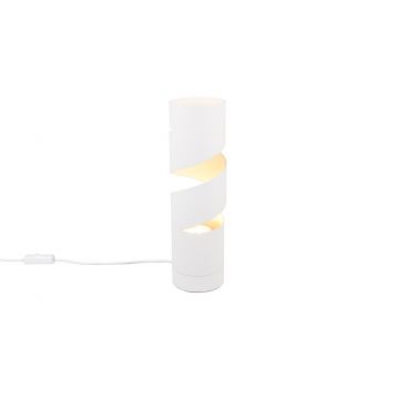 Lampa de masa Stream, TRIO, 12x35 cm, 10W, 1x GU10, metal, alb mat