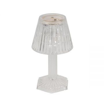 Lampa de veghe cu baterii, plastic, transparent, 12x6.5 cm