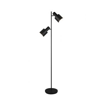 Lampadar Agudo, TRIO, 30x23x159.5 cm, 10W, 2x E27, metal, negru mat