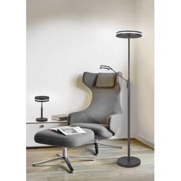 Lampadar Franklin, TRIO, 35.2x181 cm, 35W, 6.5W, 1x SMD, metal, antracit