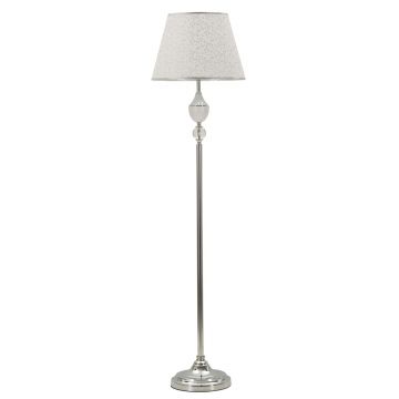 Lampadar Kody, Mauro Ferretti, 1 x E27, 40W, 40x158 cm, fier, argintiu/alb