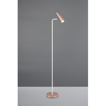 Lampadar Marley, TRIO, 23x39x151 cm, 5W, 1x GU10, metal, alb/bronz