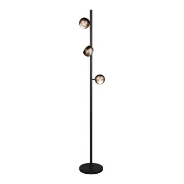 Lampadar negru/bronz LED (înălțime 150 cm) Orbit – Trio Select