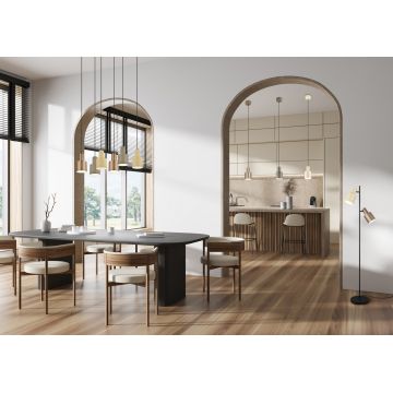Lustra Agudo, TRIO, 12x150 cm, 10W, 1x E27, metal, taupe