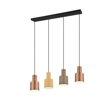 Lustra Agudo, TRIO, 80x12x150 cm, 40W, 4x E27, metal, multicolor