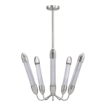 Lustră argintie din oțel cu abajur din sticlă ø 69 cm Lemon Squeeze – UMAGE