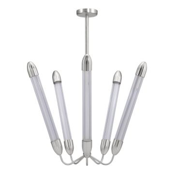 Lustră argintie din oțel cu abajur din sticlă ø 86 cm Lemon Squeeze – UMAGE