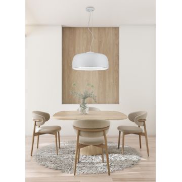 Lustra Baron, TRIO, 52x150 cm, 40W, 4x E27, metal, alb mat