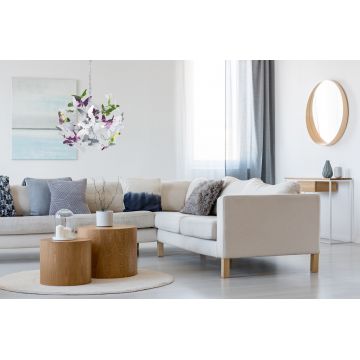 Lustra Butterfly, RL, 50x150 cm, 28W, 4x G9, metal, multicolor