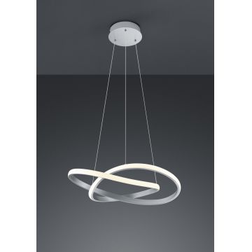 Lustra Course, RL, 60x150 cm, 27.5W, 1x SMD, metal, argintiu mat