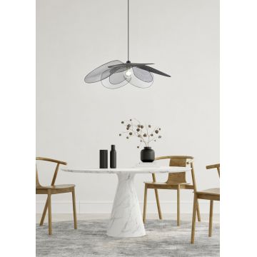Lustra Fleure, RL, 87x150 cm, 60W, 1x E27, metal, negru mat