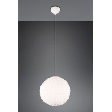 Lustra Furry, RL, 35x150 cm, 10W, 1x E27, plus sintetic, alb