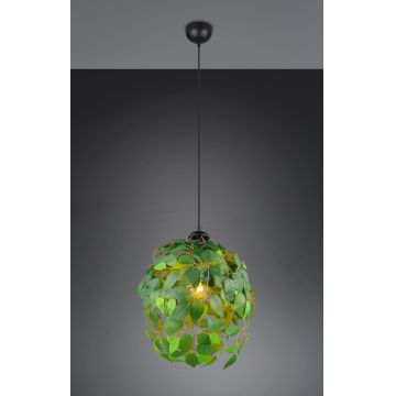 Lustra Leavy, RL, 38x150 cm, 28W, 1x E27, metal, verde