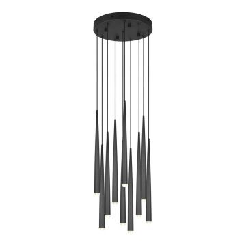 Lustră neagră LED ø 30 cm Cala – Trio Select