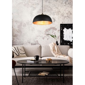 Lustra Punch, RL, 35x150 cm, 40W, 1x E27, metal, negru mat