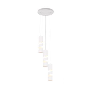 Lustra Stream, TRIO, 30x150 cm, 10W, 3x GU10, metal, alb mat